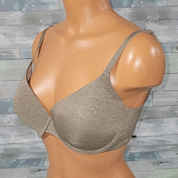 Victoria's Secret Uplift Semi Demi Olive Bra sz 32DD - Picture 3 of 5